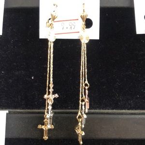 Gold plated earrings